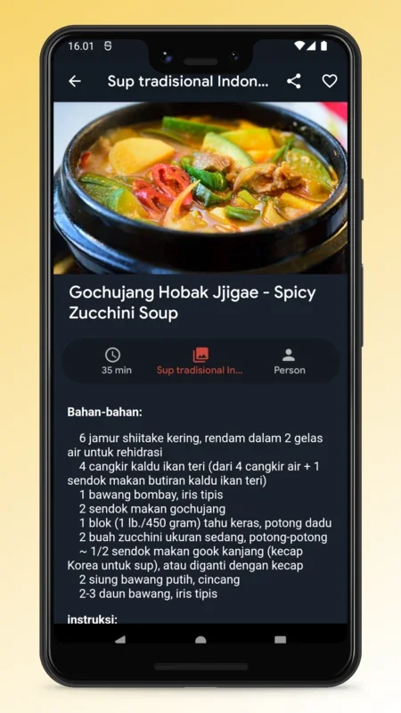 Indonesian Food Recipes App for Android - Culinary Delights