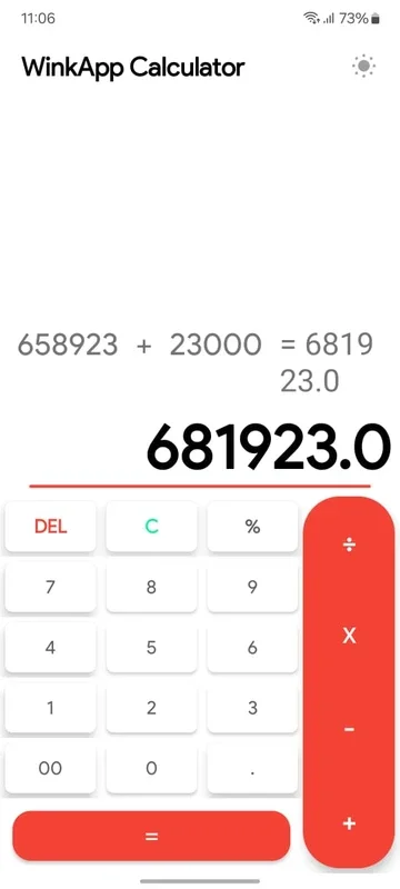 WinkApp Calculator for Android - No Downloading Needed