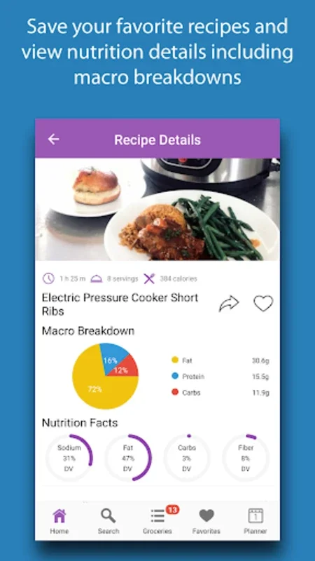 Instant Cooker Recipes for Android - Discover Delicious Meals