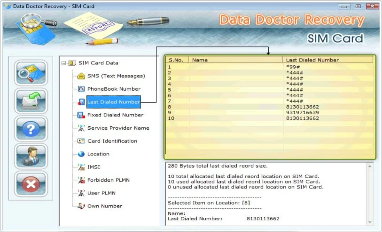 Data Recovery Software for SIM Card for Windows - Recover Contacts