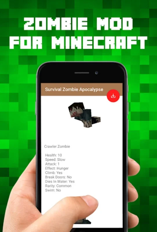 Survival Zombie Apocalypse for Android - Intense Minecraft PE Mod