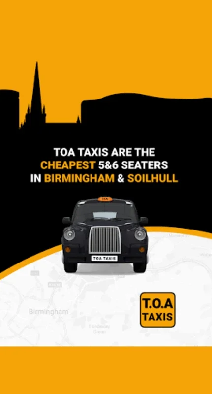 TOA Taxis Birmingham for Android: Effortless Taxi Booking and Tracking