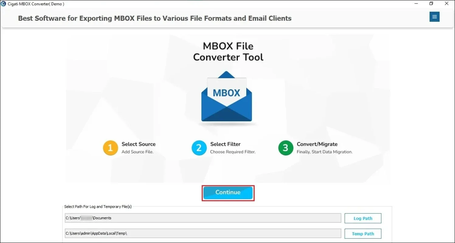 MBOX Migrator for Windows - Convert MBOX Files Easily