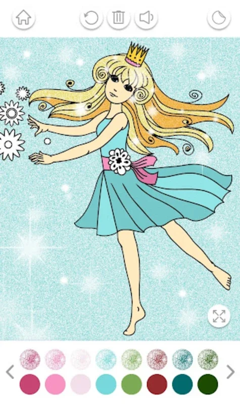 Princess Coloring Book Glitter for Android - Sparkle Your Creativity