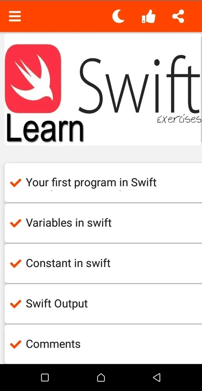 Swift Exercises for Android: Learn Swift Easily