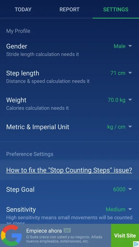 Pedometer Step Counter for Android - Track Steps and Calories