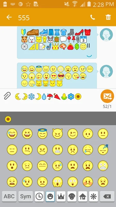 Emoji 3 Free Font Theme for Android: Adorable Emojis Galore