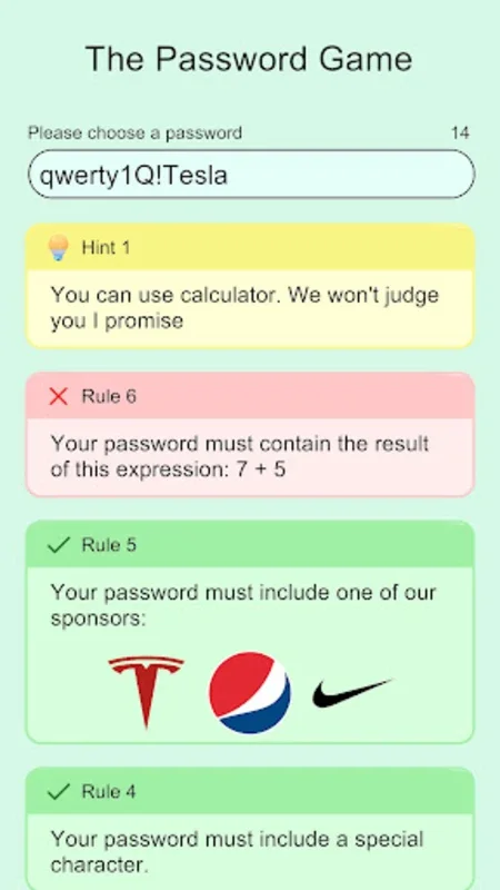 The Password Game for Android - Unlock the Fun