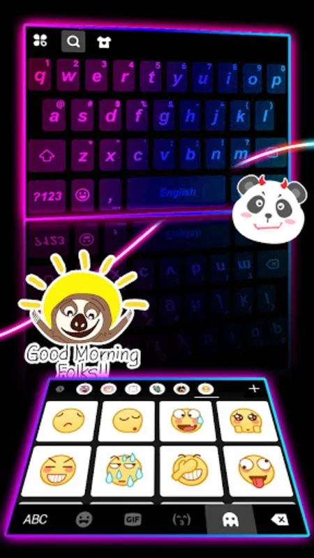 LED Theme for Android - Stylish and Functional Keyboard