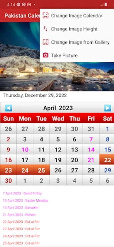 Pakistan Calendar 2023 for Android: Customize & Track