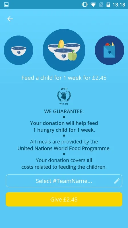 ShareTheMeal for Android: Make a Difference with Donations