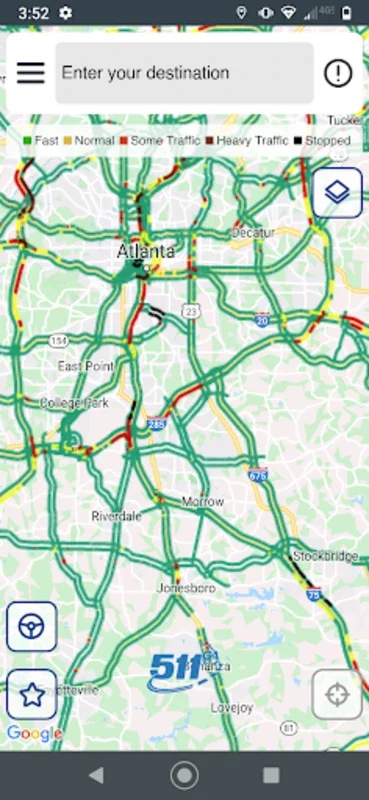 511 Georgia for Android - Real-Time Traffic Updates