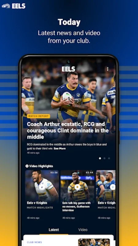 Parramatta Eels App for Android - Stay Connected to Rugby League