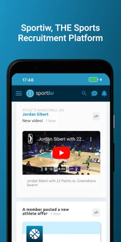 Sportiw for Android - Connect and Excel in Basketball and Handball