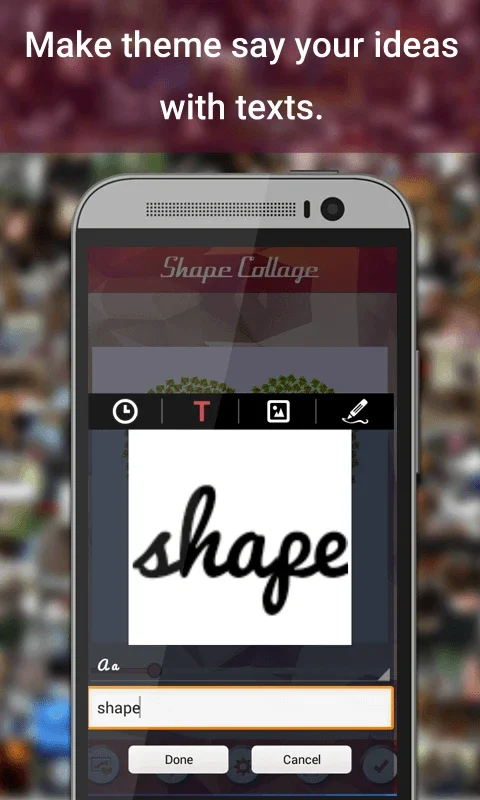 Shape Collage Maker for Android: Adjustable Shapes