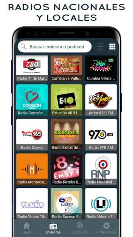 Radios de Paraguay AM y FM for Android - Stream Paraguayan Stations