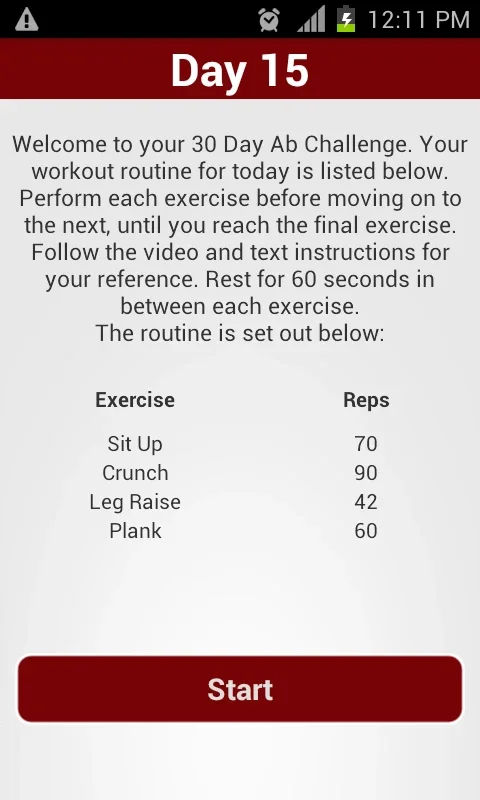 30 Day Ab Challenge for Android: Achieve Strong Abs