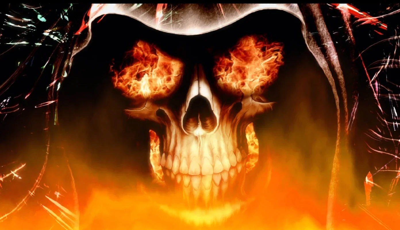 Fire Skull Screensaver for Windows - Intense Visuals