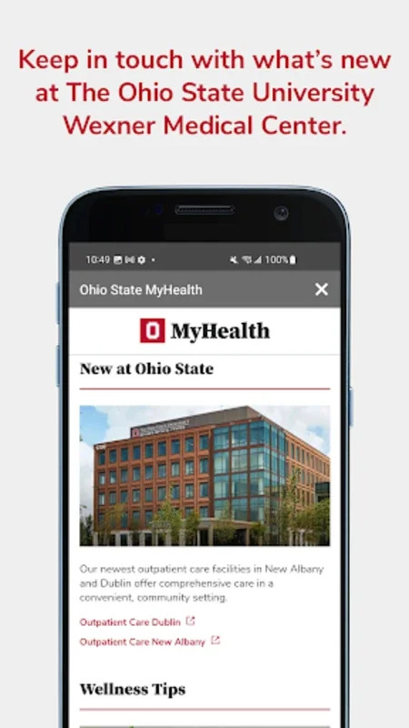 Ohio State MyHealth for Android: Comprehensive Healthcare Management