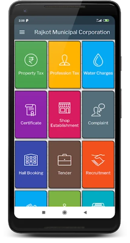 Rajkot Municipal Corporation for Android: All - in - One Service App