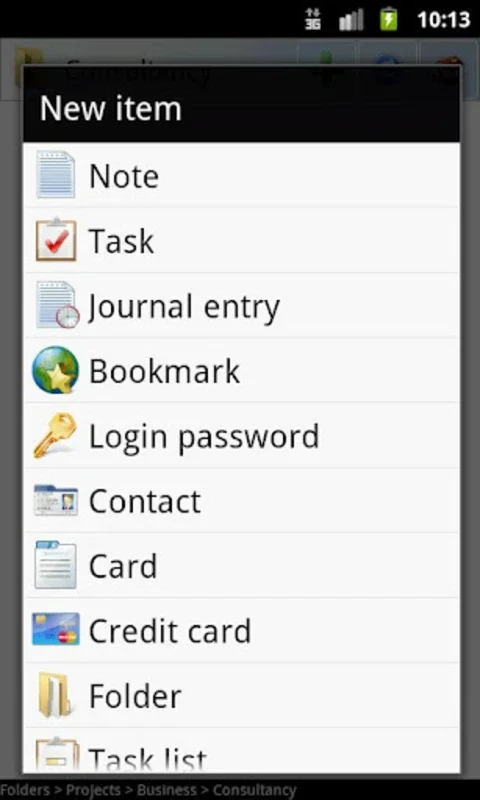 B-Folders Password Manager for Android - Secure Your Data