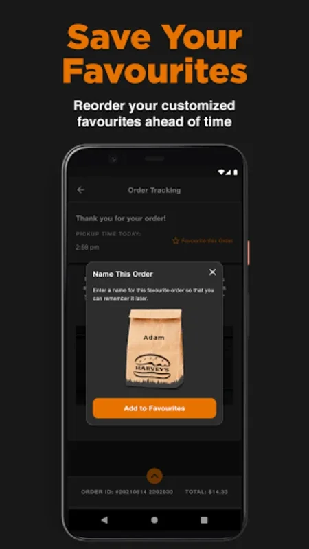 Harvey's for Android - Order Grilled Foods with Contactless Pay