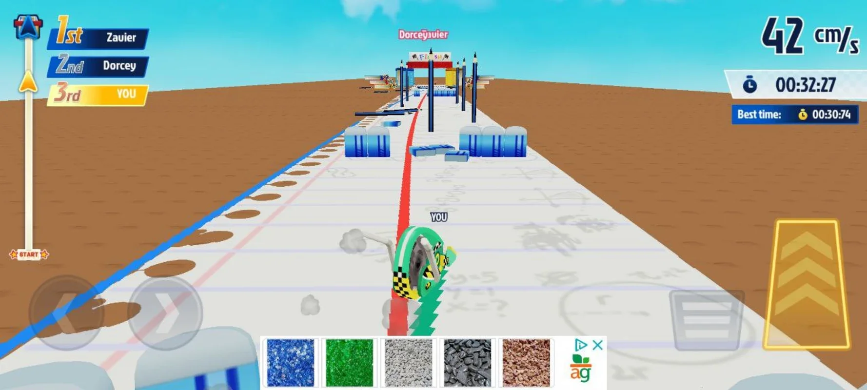 Correction Tape X Racing on Android: High - Speed Races with Unique Vehicles