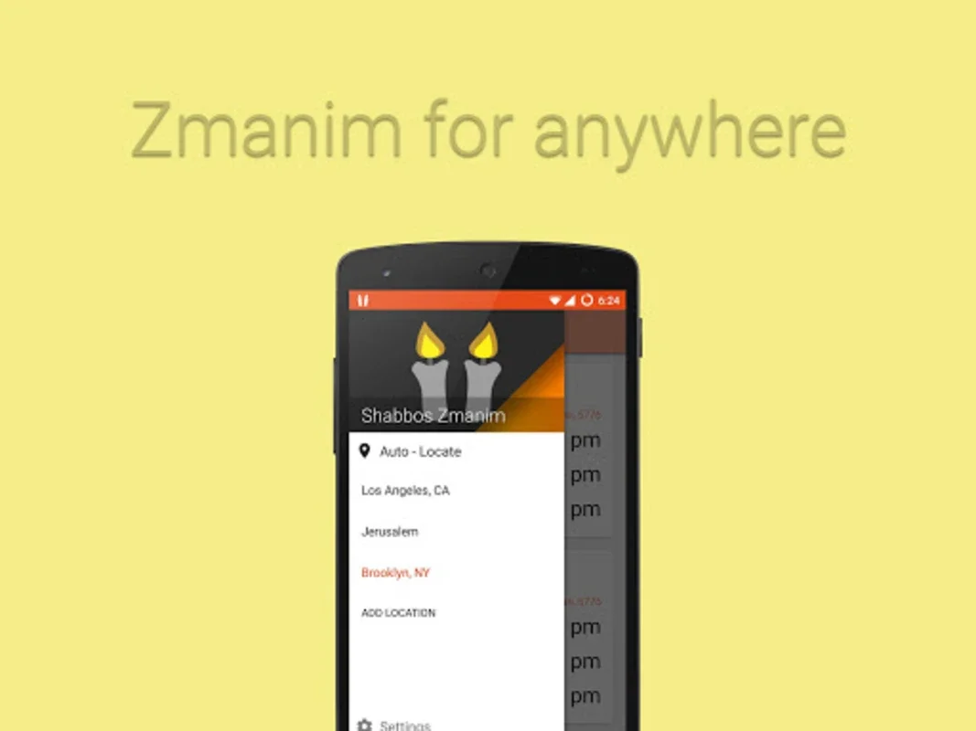 Shabbos Zmanim for Android: Enhance Your Shabbat