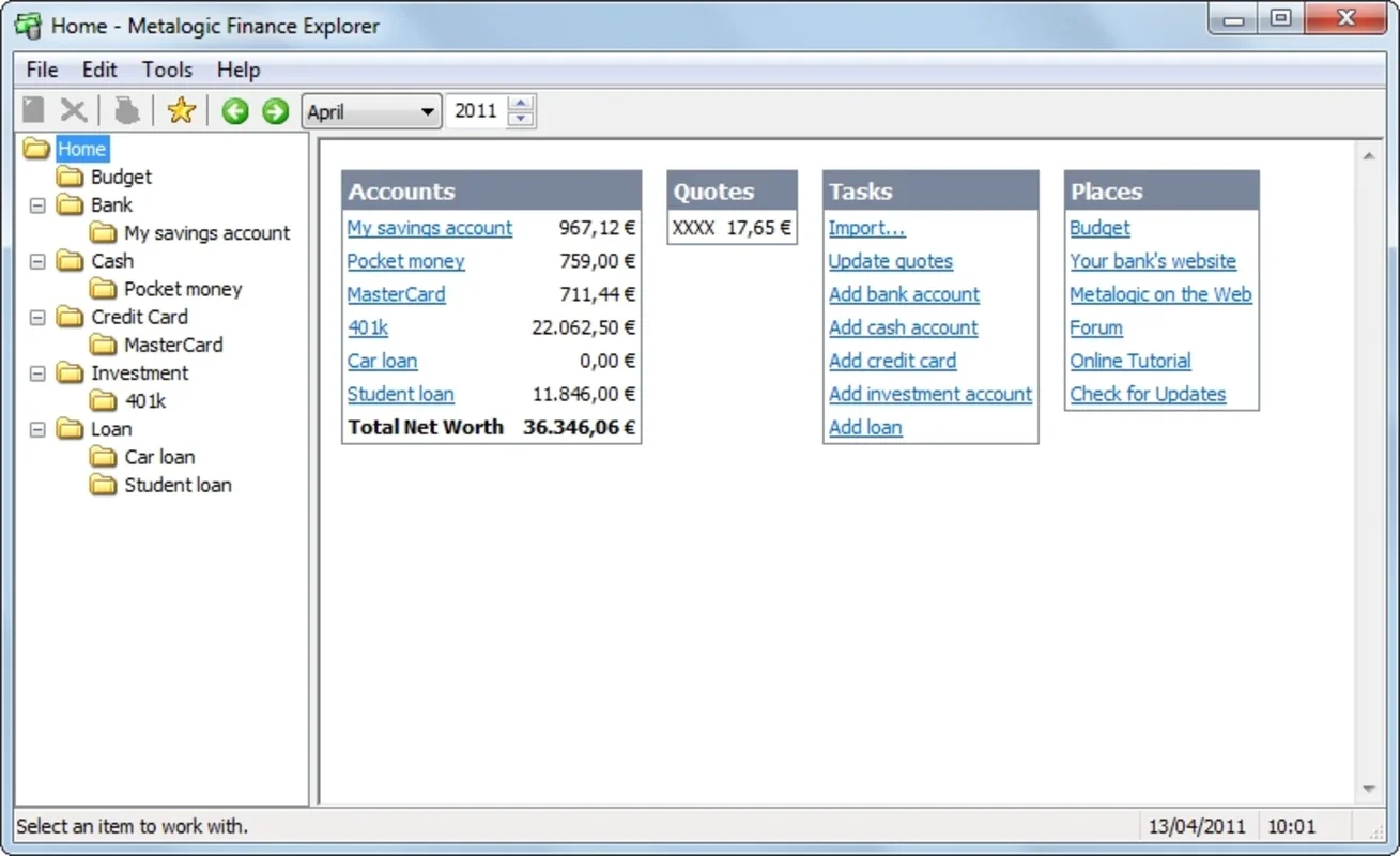 Finance Explorer Portable for Windows: Simple Financial Management