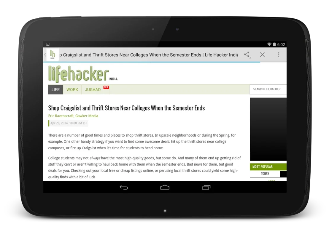 LifeHacker India for Android: Unlock Useful Life Hacks