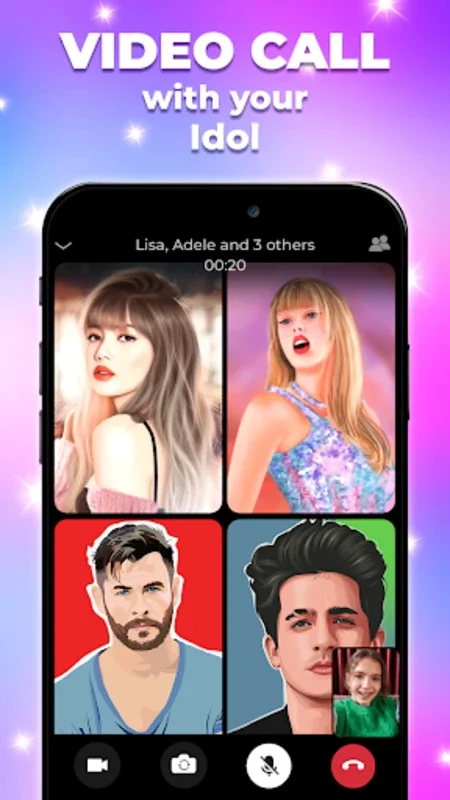 Superstar Video Call & Chat for Android - Fictional Celebrity Interactions