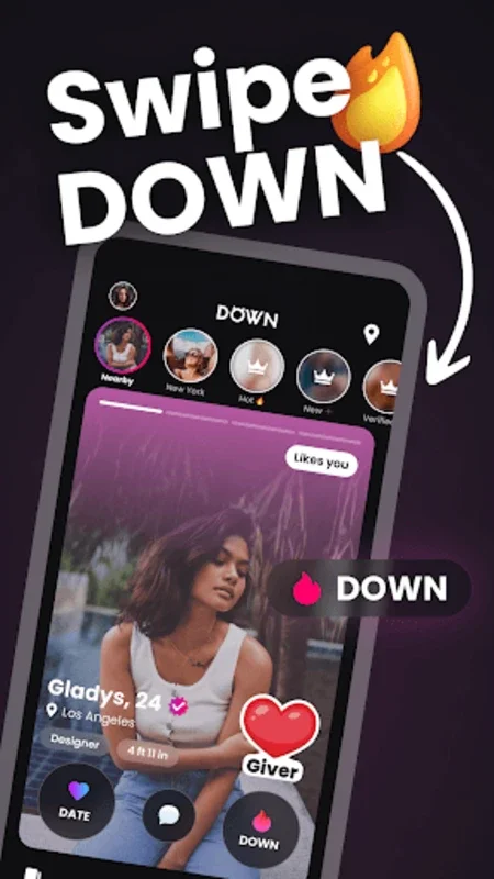 DOWN Dating App: Date Near Me for Android - Honest Connections