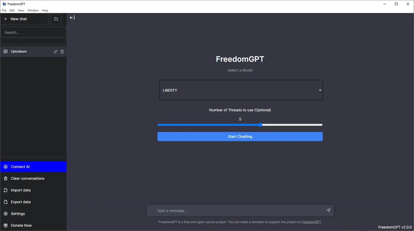 FreedomGPT for Windows - Run AI Locally with 100% Privacy