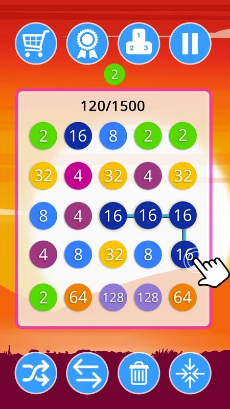 2-4-8 Link Identical Numbers for Android: Connect and Blast