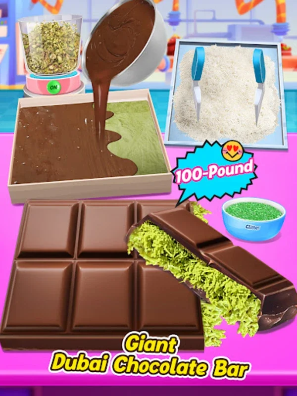 Desserts for Android: Creative Chocolate - Making Gameplay