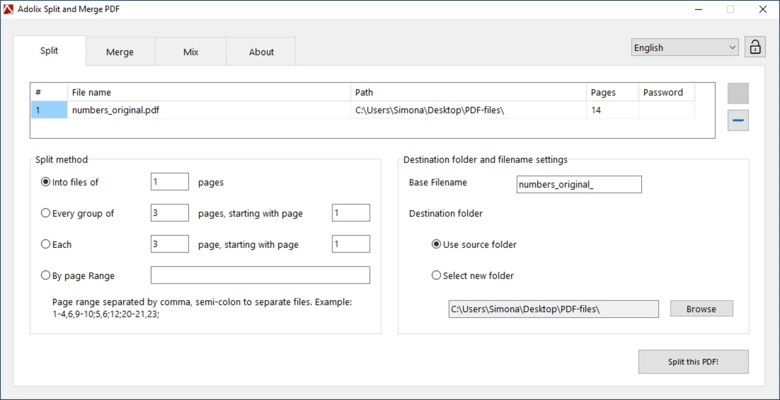 Adolix Split and Merge PDF for Windows - Efficient PDF Manipulation