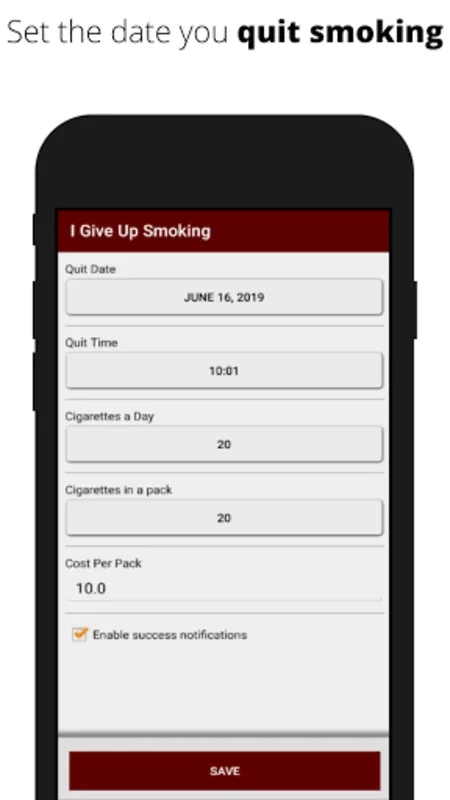 I Give Up Smoking for Android - Quit with Ease