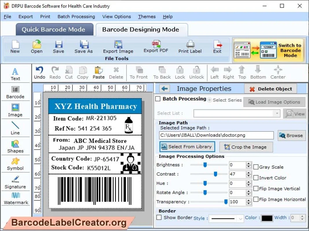 Medical Barcode Creator for Windows - Efficient Label Maker