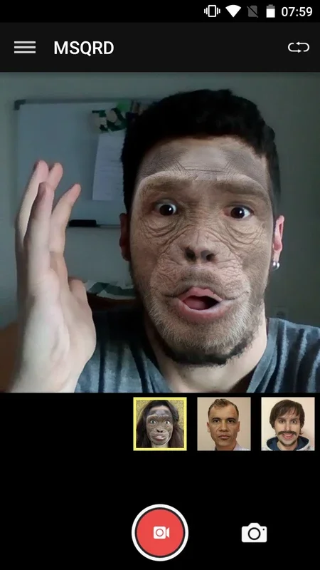 MSQRD for Android: Real-time Face Modification App