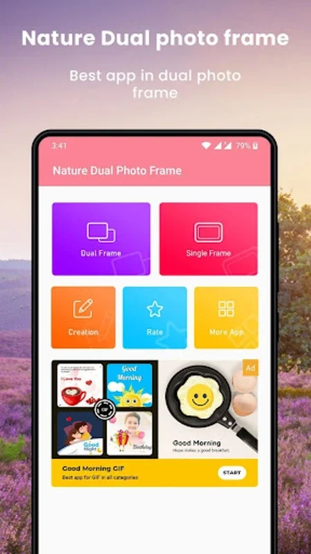 Nature Dual Photo Frame for Android - Create Stunning Dual Photos