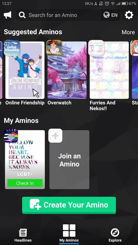 Amino for Android: Unite with Global Fan Communities