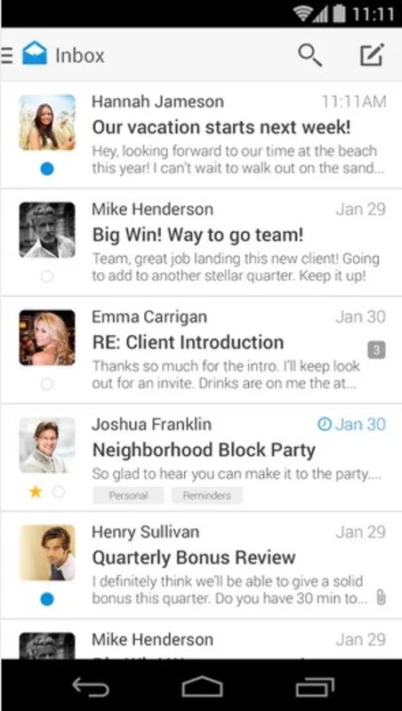 Boxer for Android - Manage All Your Email Accounts