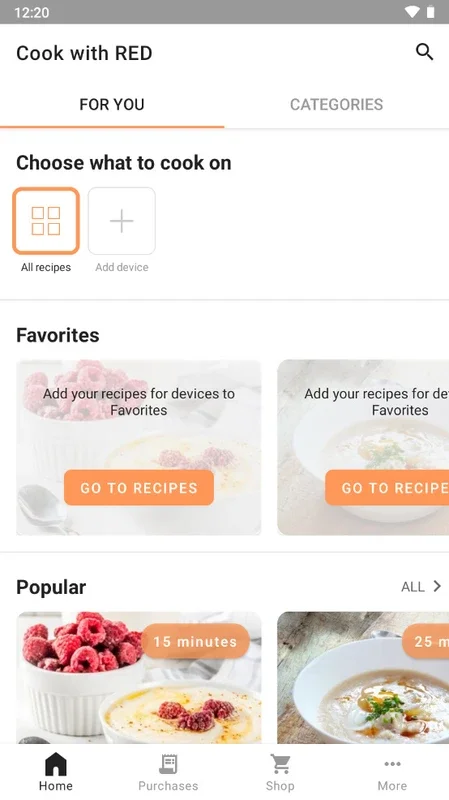 Cook with RED for Android: Diverse Recipes App