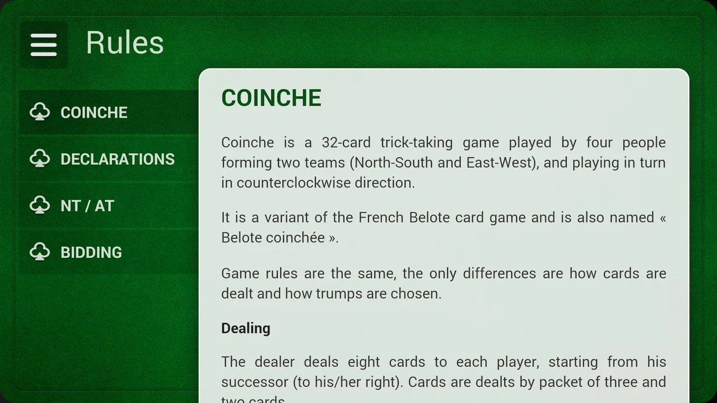 French Coinche for Android: Enjoy Classic Card Game