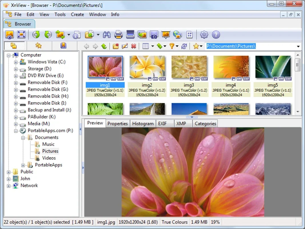 XnView Portable for Windows - Free Image Viewer