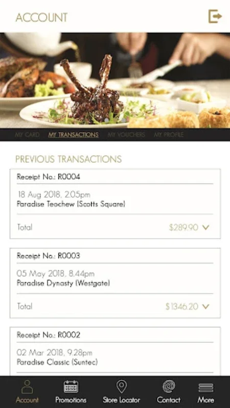 Paradise SG for Android - Manage Gourmet Rewards