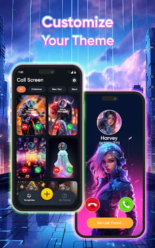 Call Screen Themes: Color Phone for Android - Personalized Calling