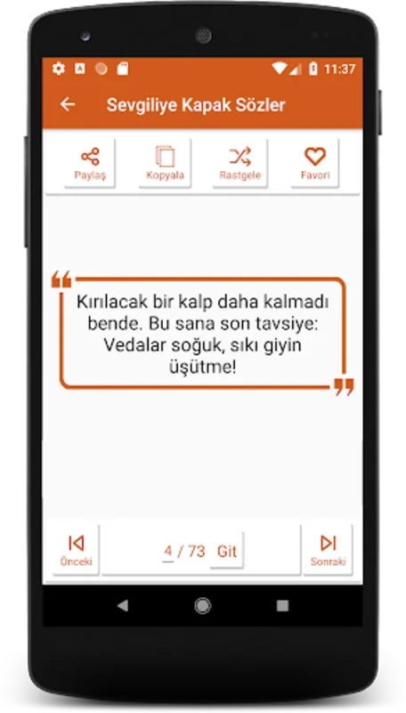 Kapak Sözler (2022) for Android - Engaging Phrases App