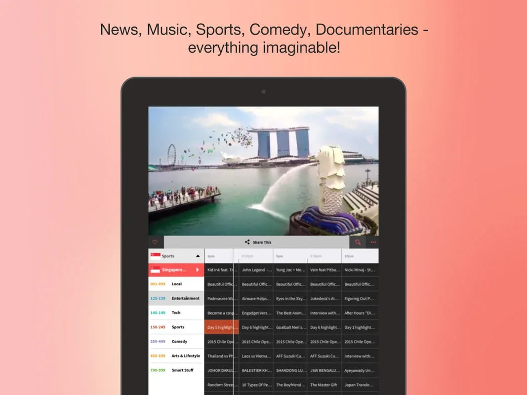 InstantTV for Android: Diverse Entertainment