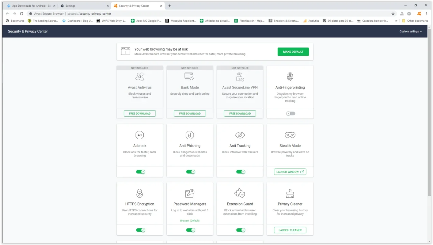Avast Secure Browser for Windows - Secure and Efficient Browsing